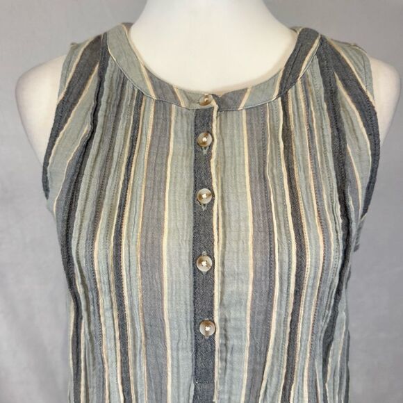 Wonderly 100% cotton striped dress with pockets size small - Picture 2 of 6